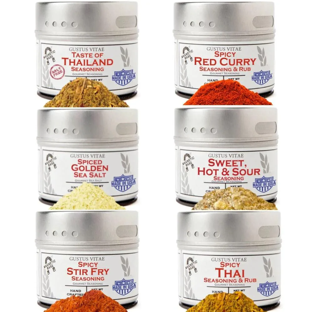Gustus Vitae Condiments Gustus Vitae Condiments Thai Seasoning Gift Set Six Pack — product photo