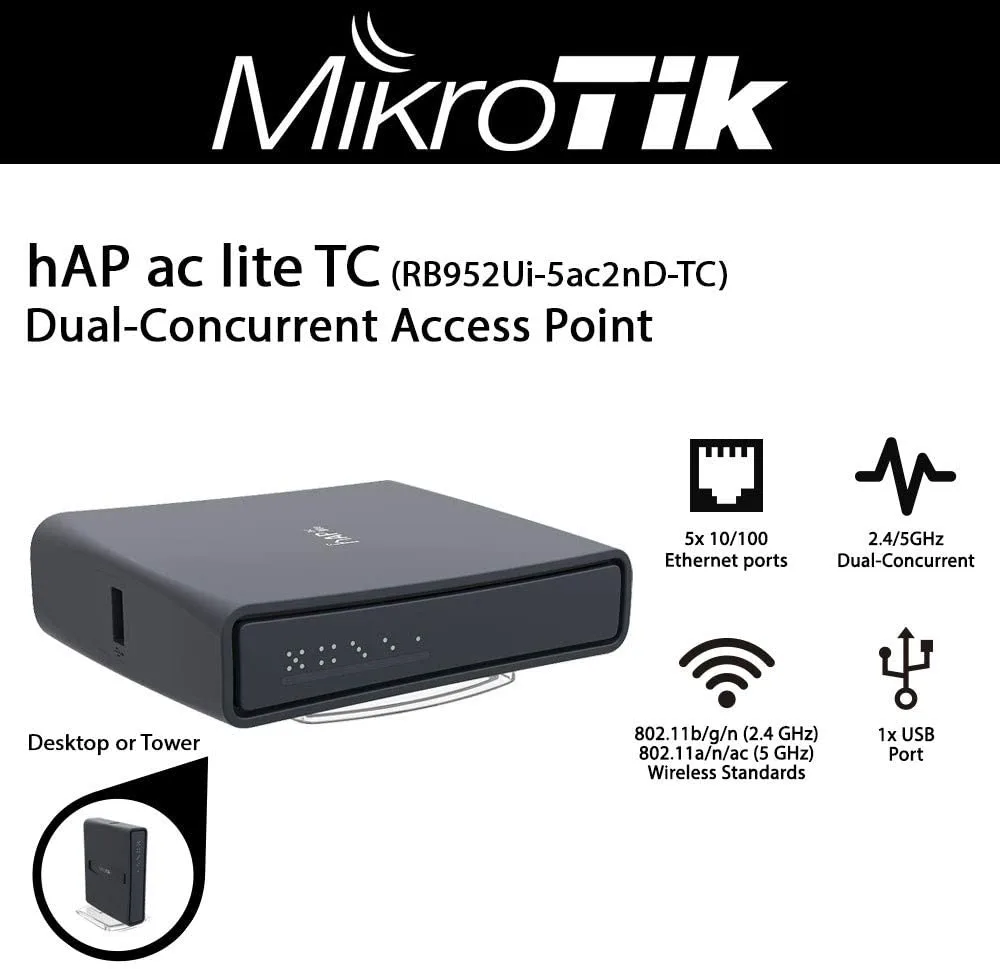 Mikrotik Mikrotik RB952Ui-5ac2nD-TC network antenna — product photo