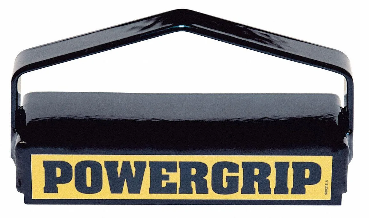 Compact manual lifting magnet with loop handle and carbon steel housing