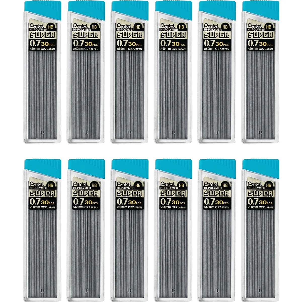Pentel of America, Ltd. Pentel of America, Ltd. C27HBBX 0.7mm Black Lead Refill 360 Pack — product photo