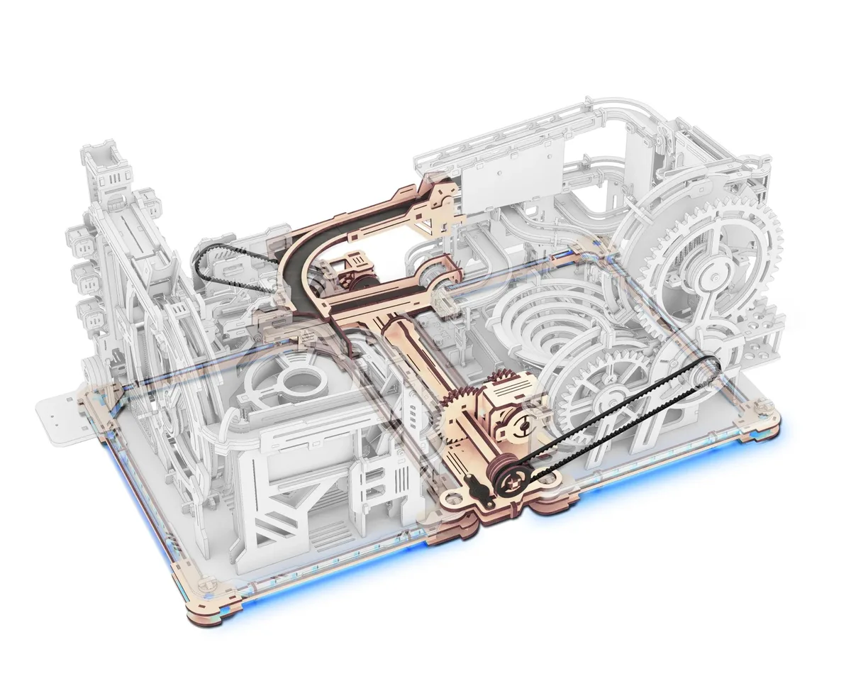 ROKR ROKR LG01 Marble Run Link Pack Spaceport Night City Stem Toy — product photo