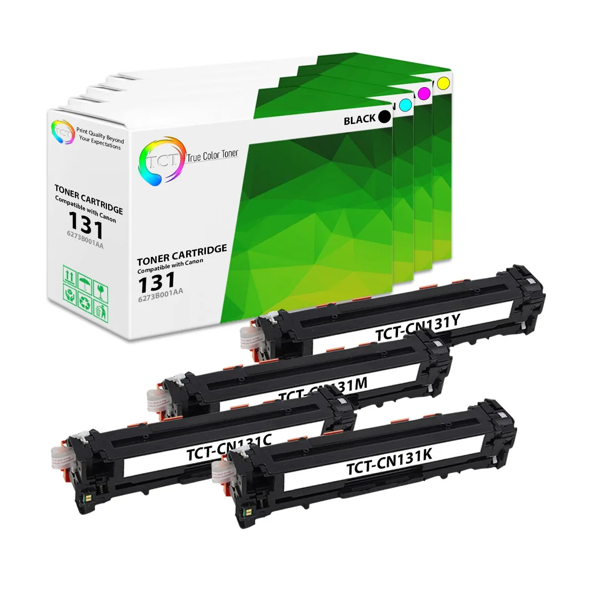 TCT TCT 131 Toner Cartridge 4 Pack 1600/1800 Pages — product photo