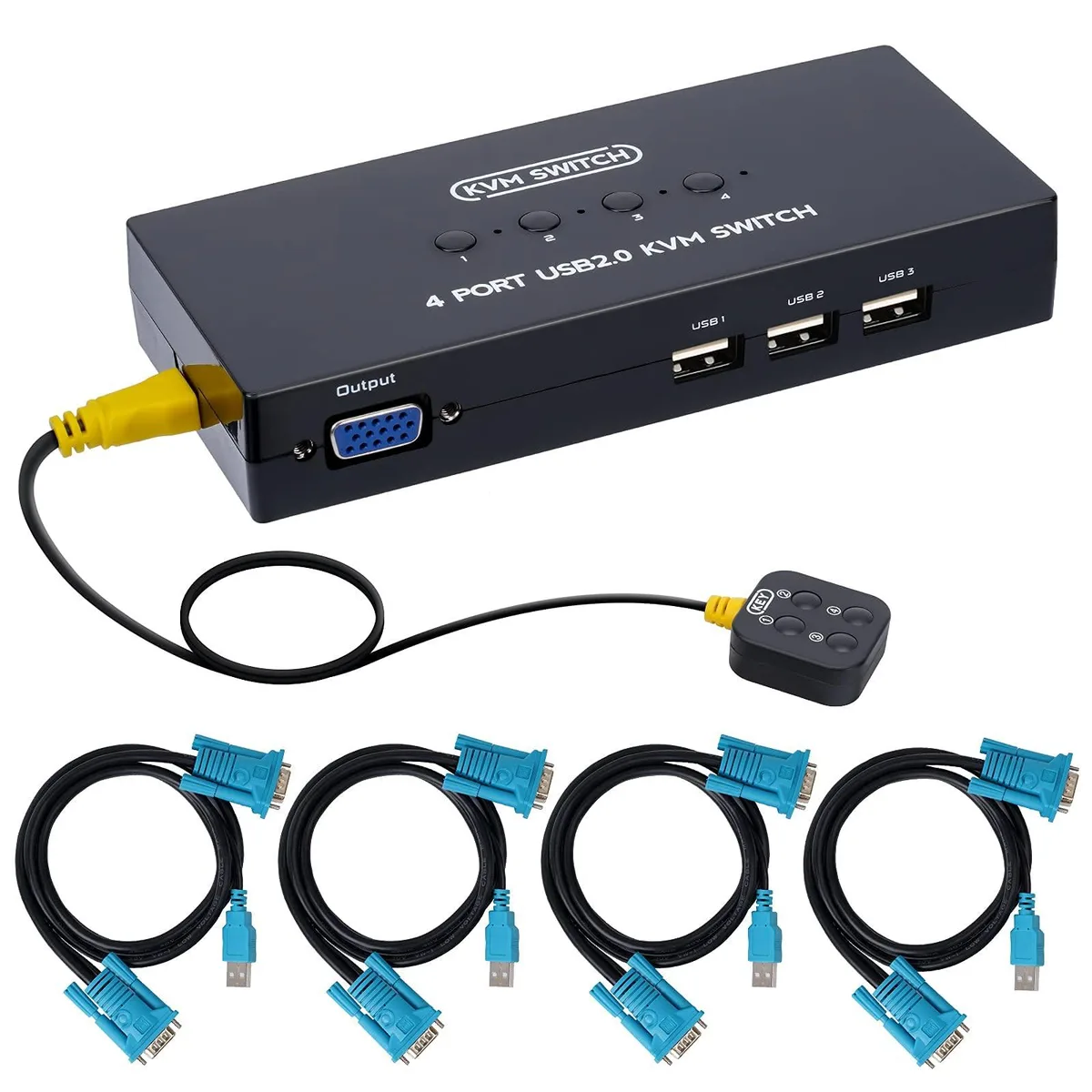  TRENDnet KS204V 4-Port VGA USB KVM Switch — product photo