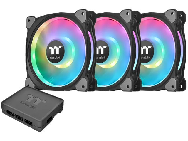 Thermaltake Thermaltake Riing Duo 12 RGB 3-Fan Pack CL-F073-PL12SW-A case fan — product photo