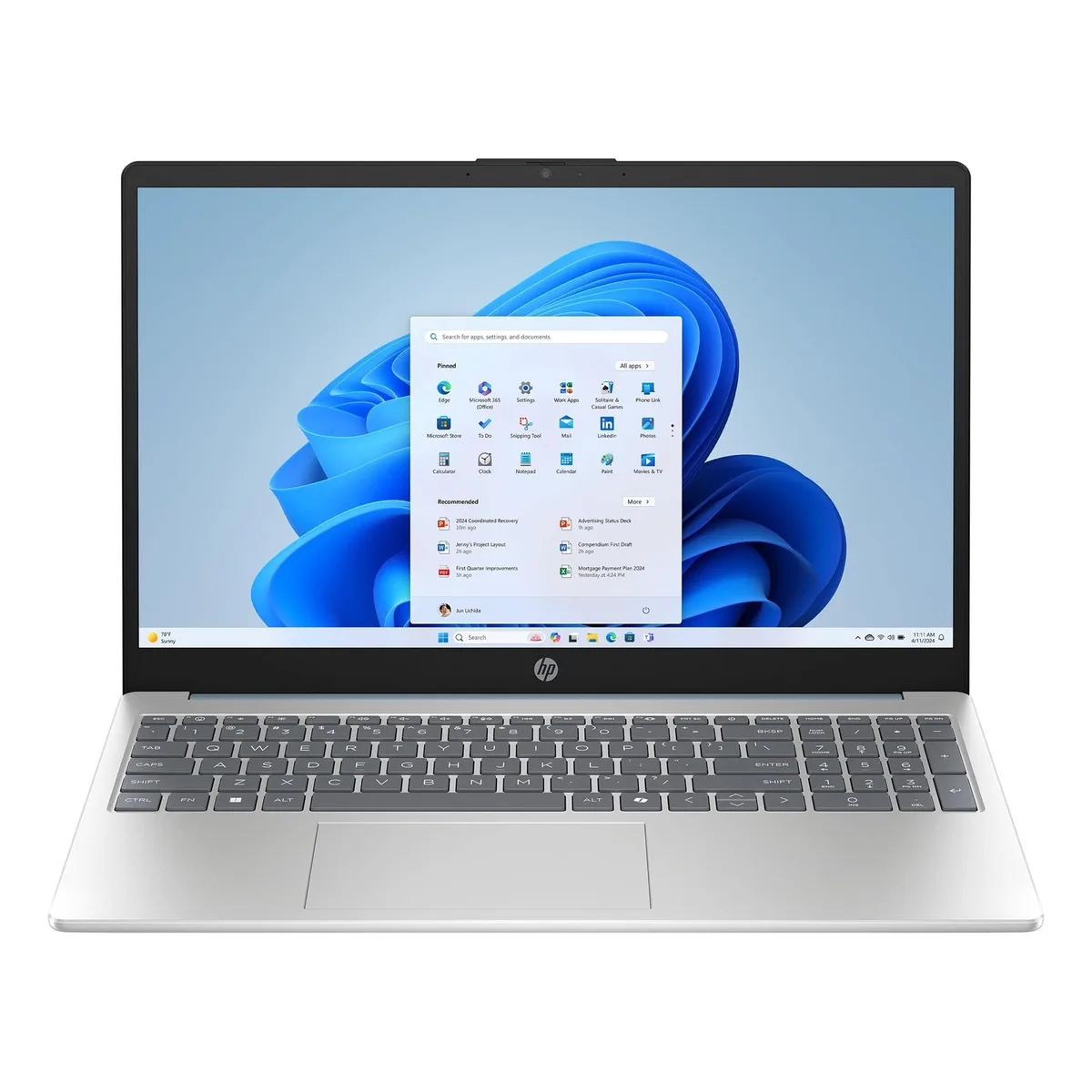 HP HP 15-FC0047CA laptop Ryzen 3 7320U 8GB 512GB 15.6 HD Blue — product photo