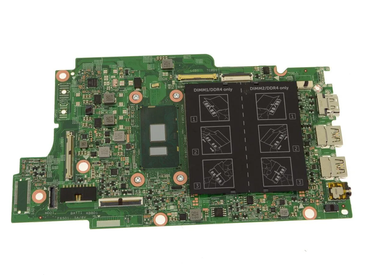DELL DELL Inspiron 5378 5578 2-in-1 Motherboard H95D5 Core i3-7130U 2.7GHz — product photo