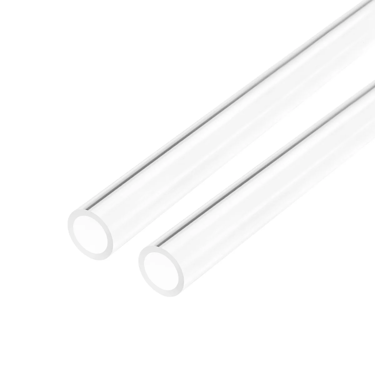 Unique-Bargains Unique-Bargains Clear Rigid Acrylic Pipe 14mm ID 18mm OD 500mm 2pcs — product photo