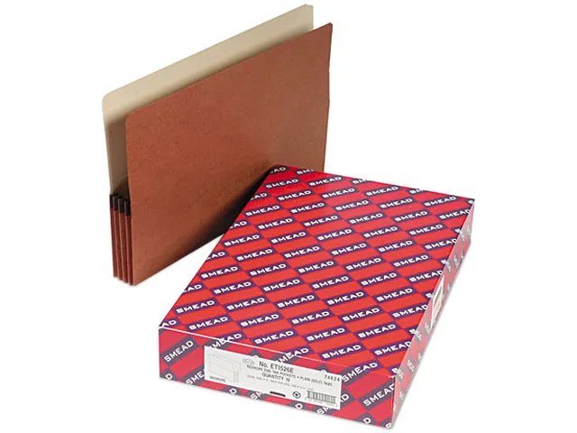 Smead Smead 74624 File Pocket 3 1/2 Inch Expansion Legal Manila Redrope 10 Box — product photo