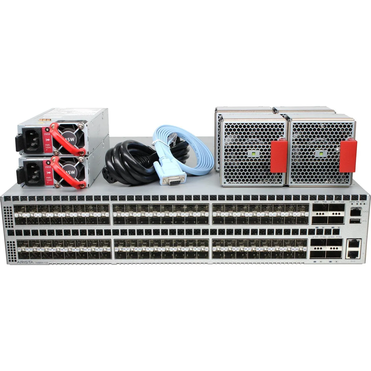 Arista Networks, Inc. Arista Networks, Inc. DCS-7050SX-128-F 96P 10GbE SFP+ 8P 40GbE QSFP+ network switch — product photo