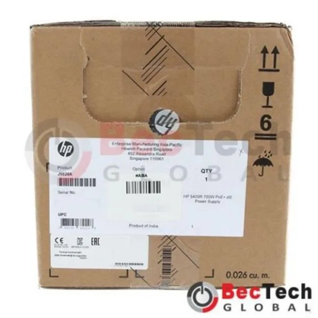 HPE J9828A#ABA 5400R 700W PoE+ zl2 power supply — product photo