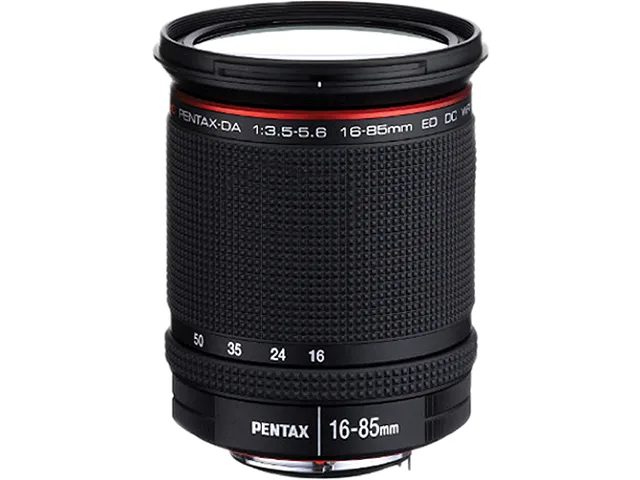 PENTAX PENTAX 21387 DA 16-85mm f/3.5-5.6 ED DC WR camera lens — product photo