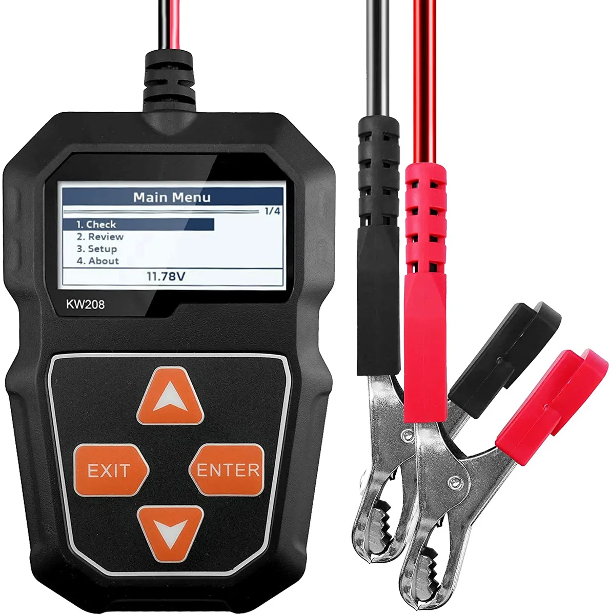 LUOM LUOM KW208 12V 100-2000CCA 1.8" Color Screen Electronic Battery Tester — product photo