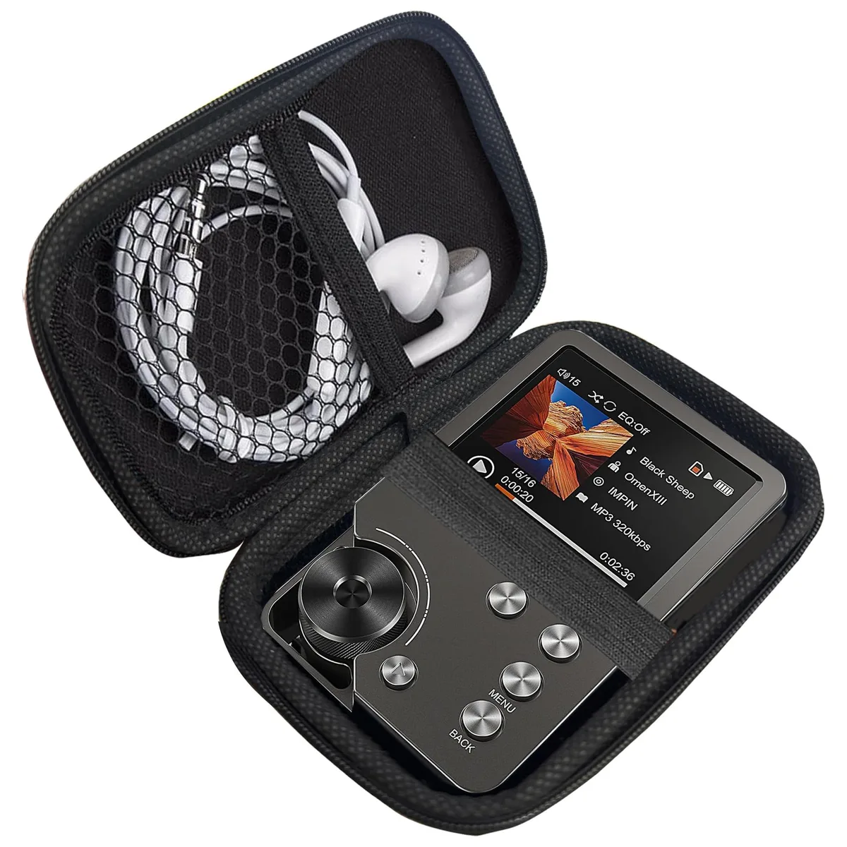 Lamshaw Hard Shell Case for MECHEN M30 MP3 Player Black — product photo