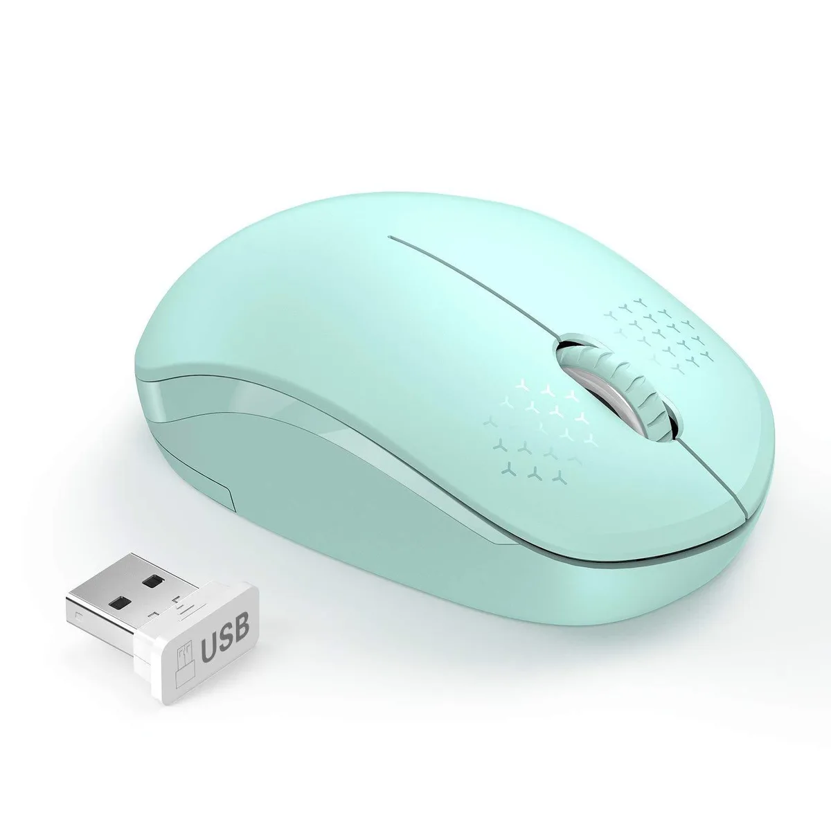  ASUS seenda wireless gaming mouse 1600 DPI mint green — product photo