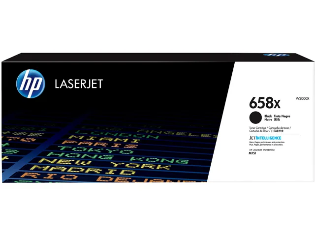 HP W2000X black toner cartridge in rectangular box