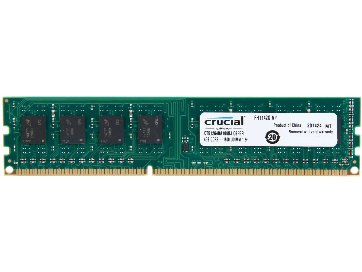 Crucial Crucial CT51264BA160BJ 4GB DDR3 1600 desktop RAM — product photo