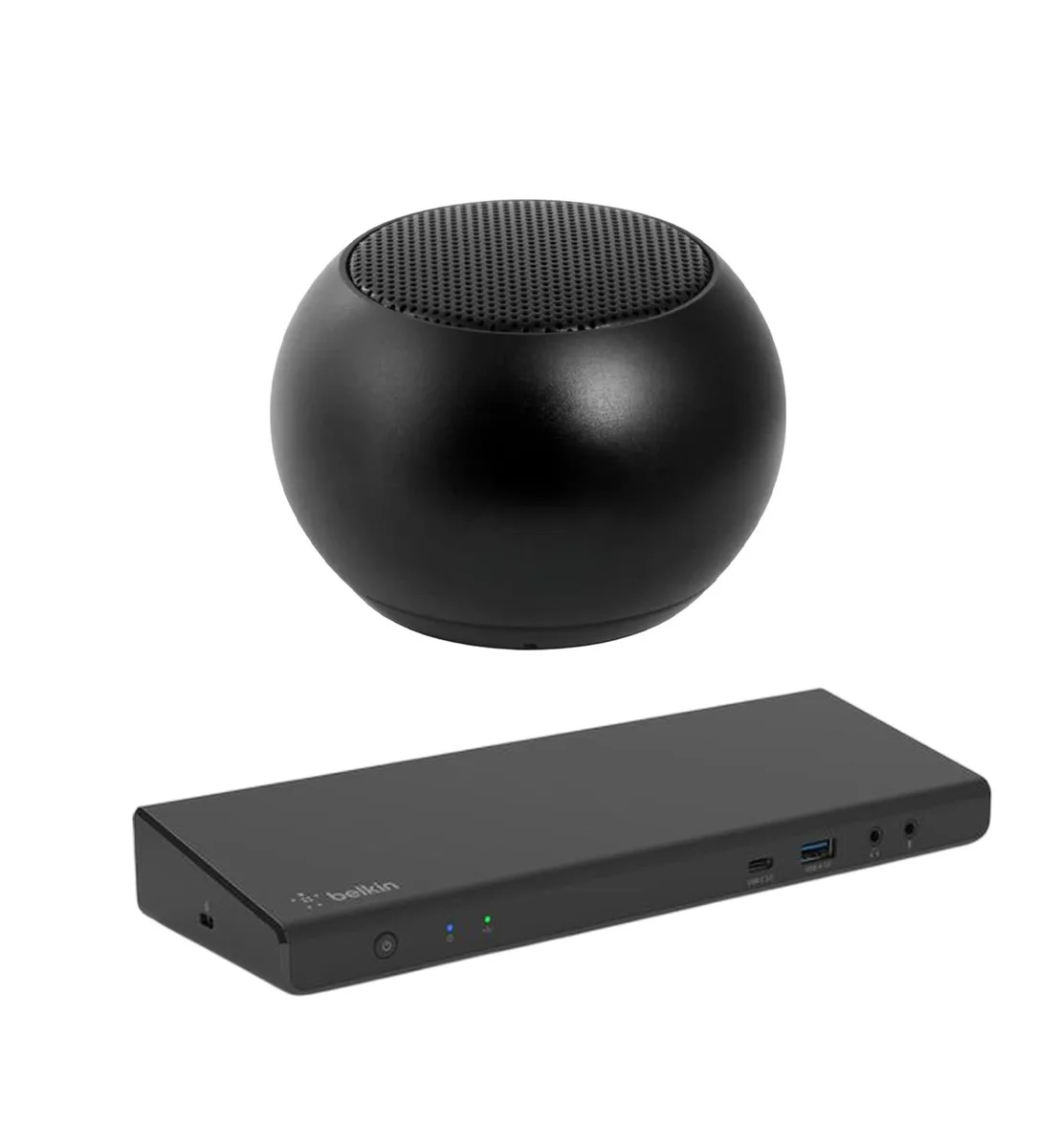 Belkin Belkin Universal USB-C 85W Dock Triple 4K with Bluetooth Mini U Speaker — product photo