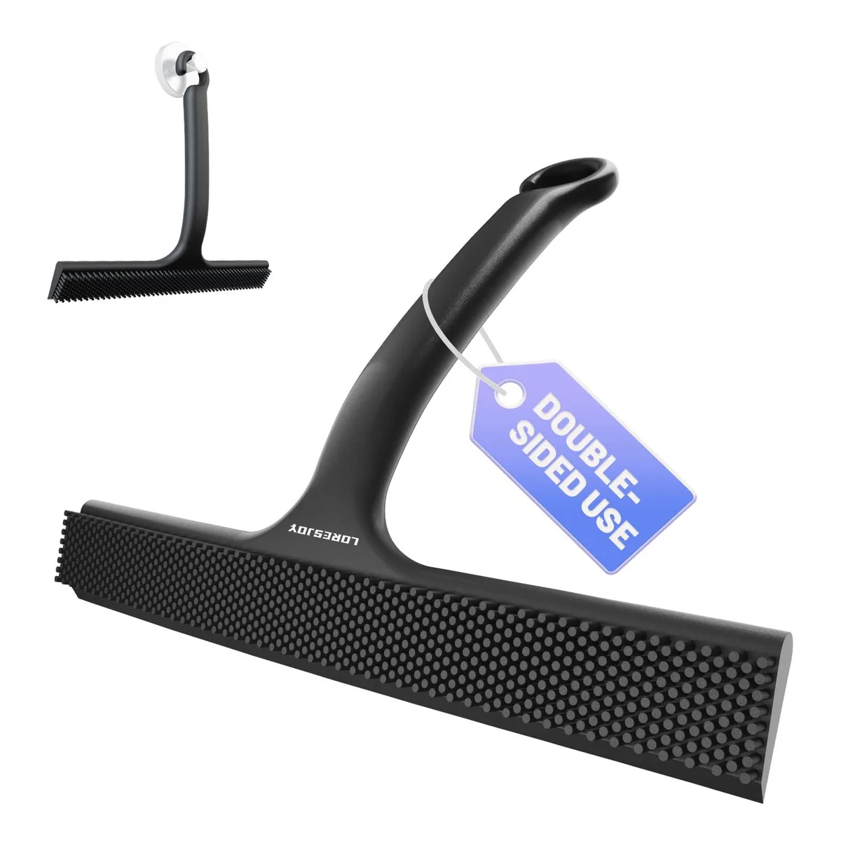  LORESJOY Shower Squeegee Black 8.6 inch — product photo