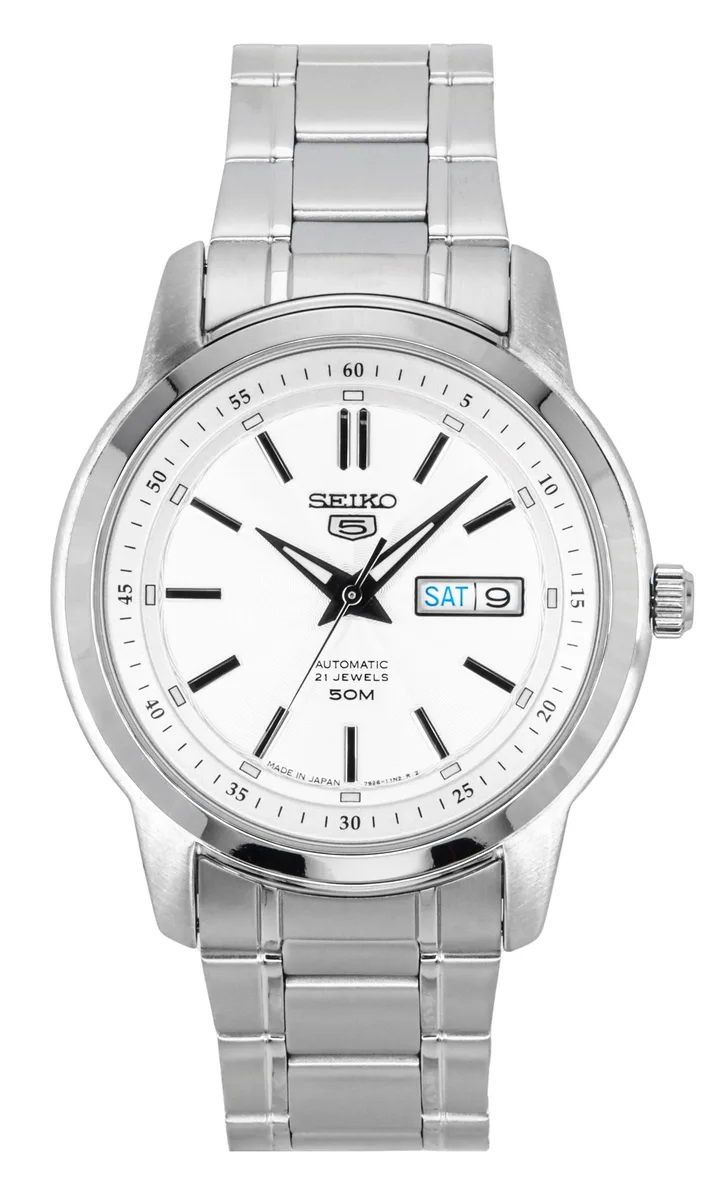 Seiko Seiko 5 Automatic 21 Jewels Silver Dial SNKM83J1 Watch — product photo