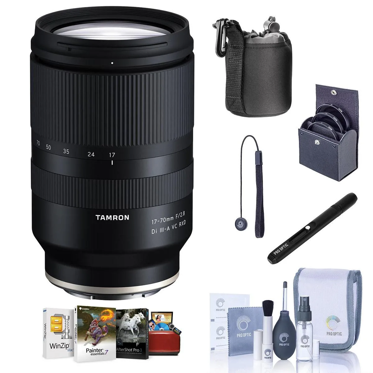 Tamron Tamron 17-70mm f/2.8 Di III-A VC RXD Sony E lens bundle — product photo