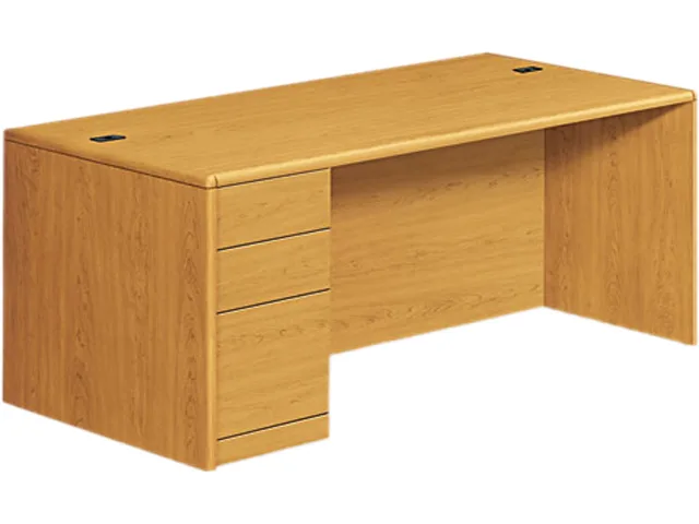 HON HON 10788LCC 10700 Single Pedestal Desk Left 29.50" x 72.00" x 36.00" Harvest — product photo