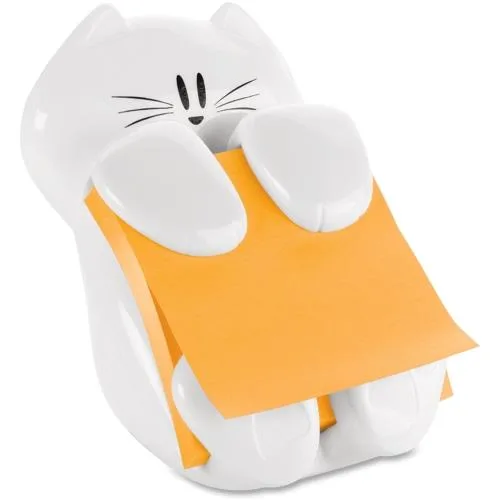 Post-it Post-it CAT330 Cat-Shaped Sticky Note Dispenser, White, 45 Sheets — product photo
