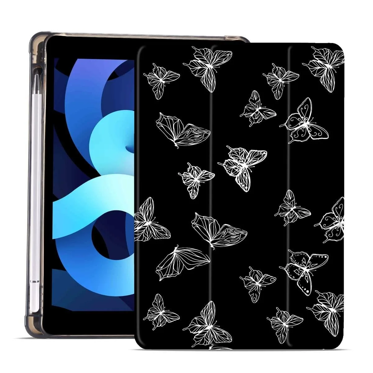 Batianda Batianda White Butterfly Case for iPad Air 10.9 2022/2020 2 in 1 accessory — product photo
