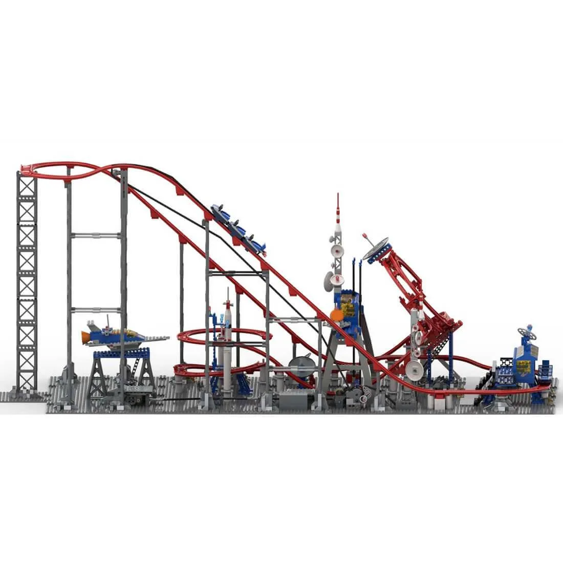 ZITIANYOUBUILD ZITIANYOUBUILD MOC-104035 Circular Roller Coaster 2640 Parts — product photo