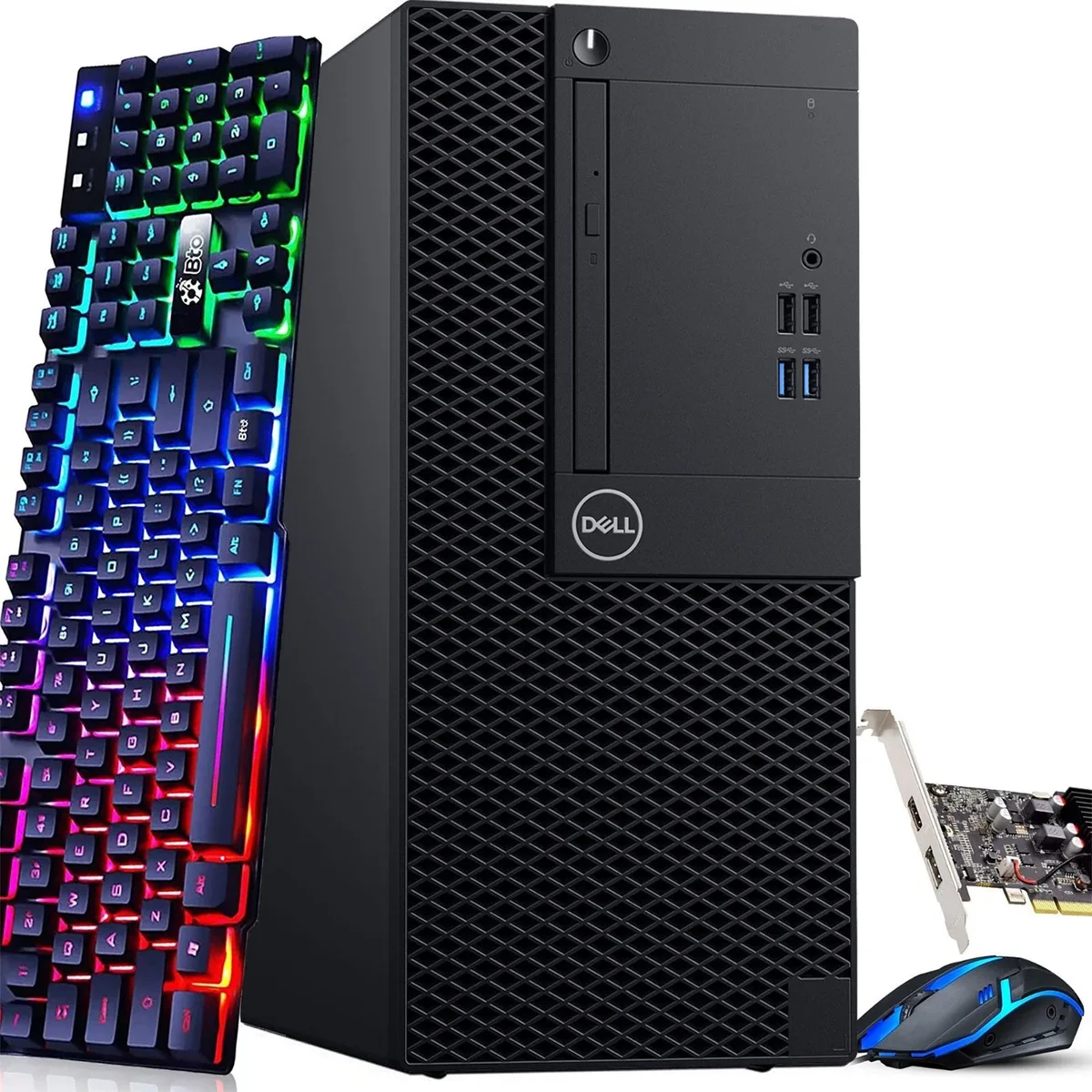 DELL DELL OptiPlex Gaming Mini Tower i5-8500 16GB 256GB GT 1030 Windows 11 Pro desktop PC — product photo