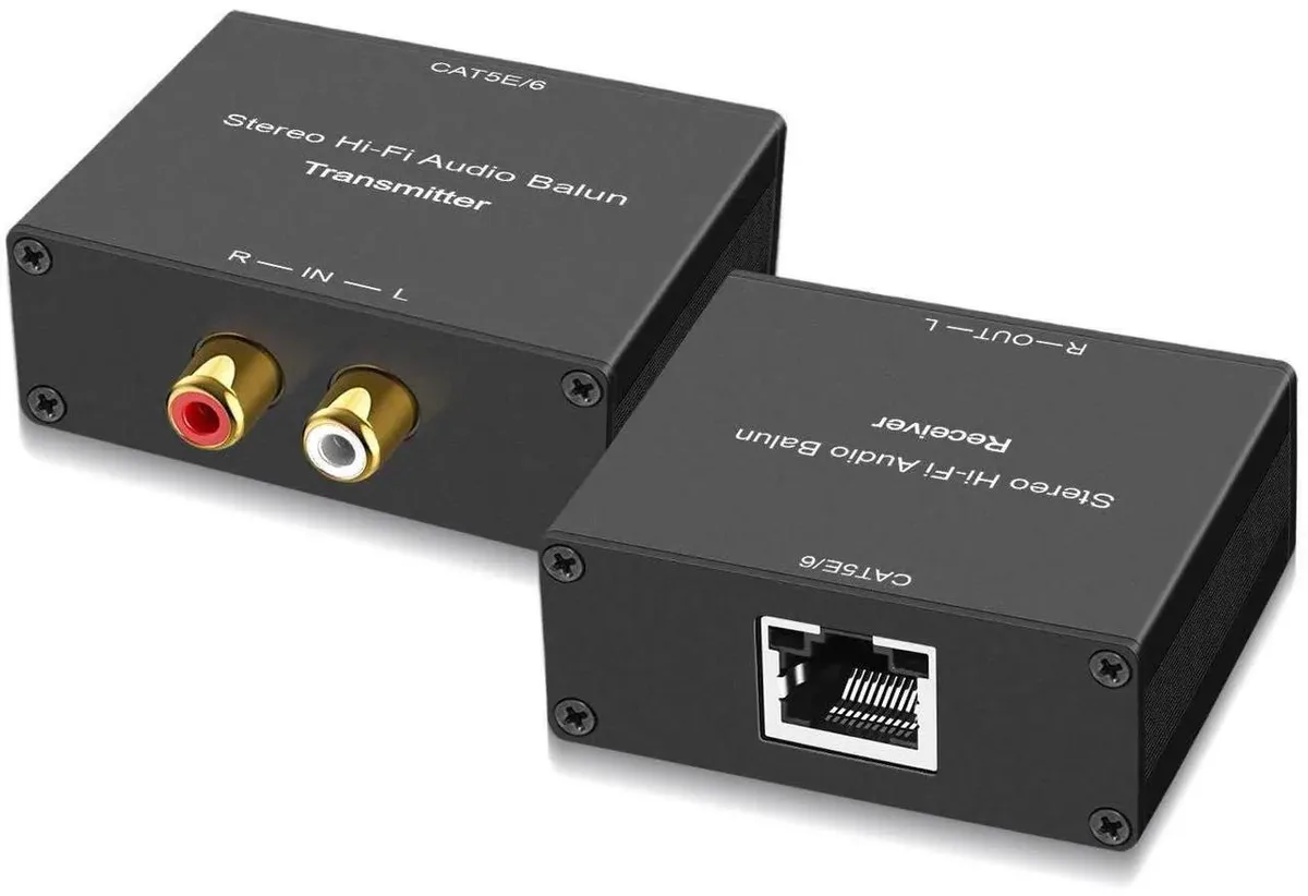 Vszerda Vszerda Stereo Hi-Fi Audio Balun Pair 1000-1600ft Cat5e/6 — product photo