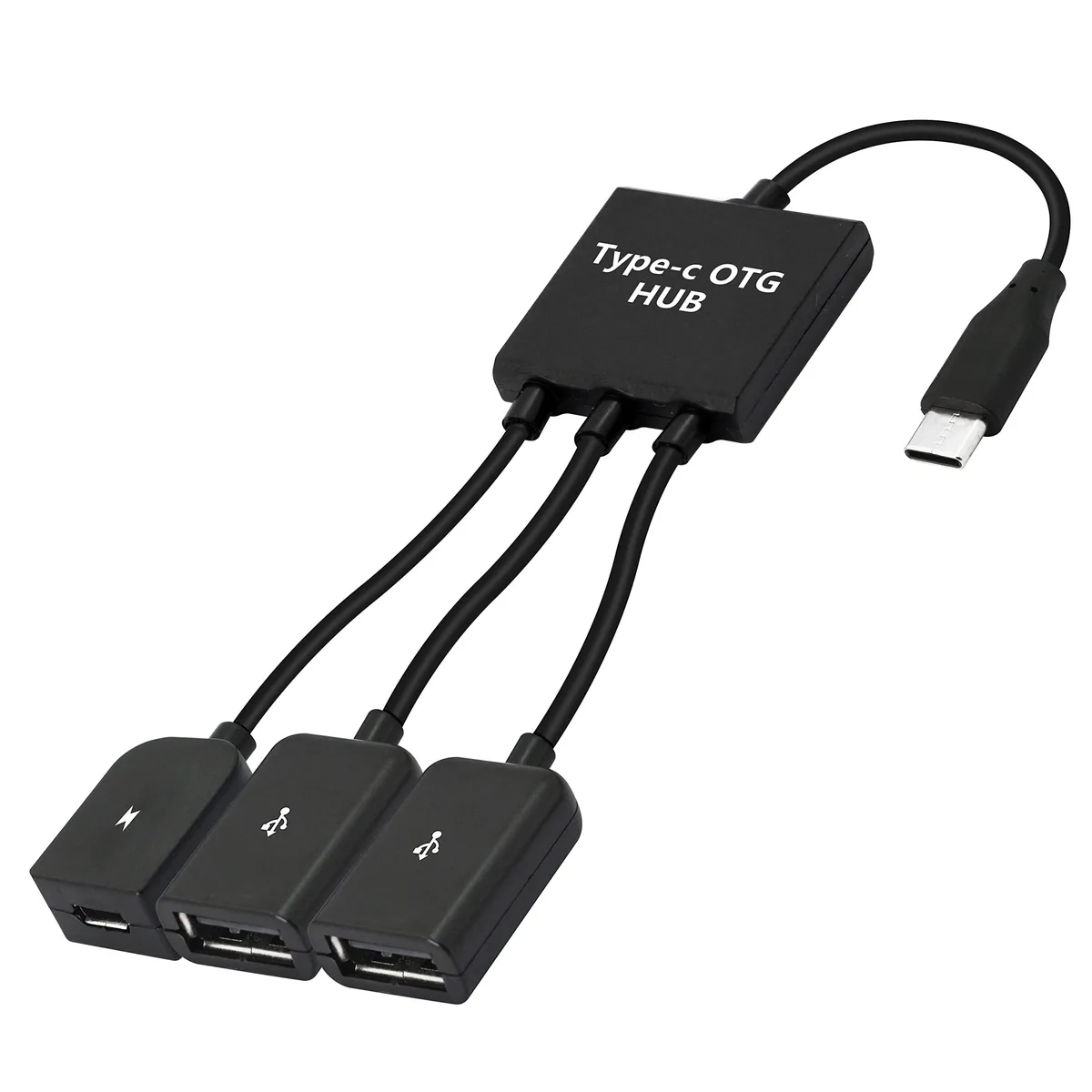 Vszerda Vszerda USB-C to Dual USB-A Adapter with Micro-USB Power 20cm — product photo