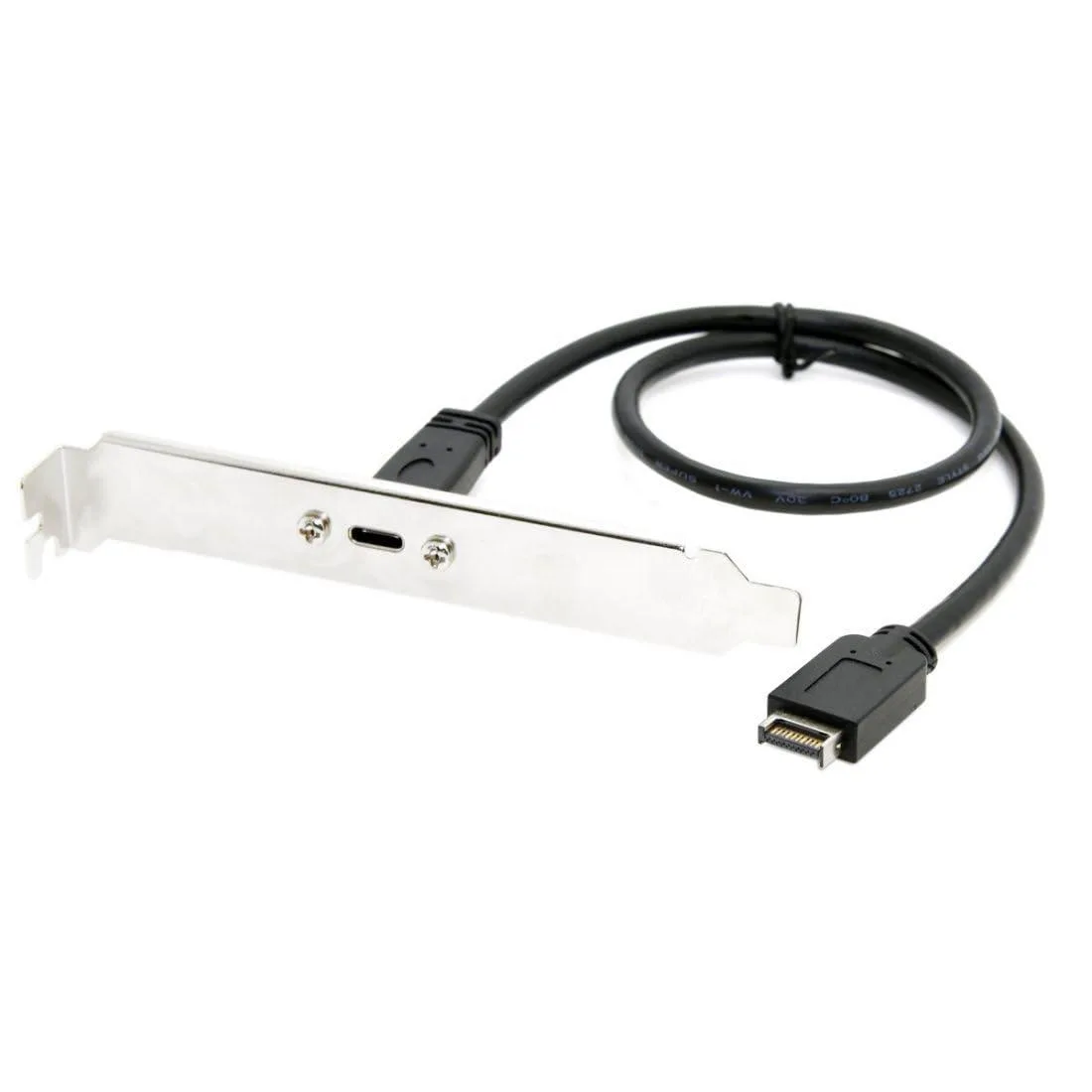 LORDWORLD LORDWORLD USB 3.1 Gen 2 10Gbps Type-E to USB-C Front Panel Cable 50cm 12cm PCIe Bracket — product photo