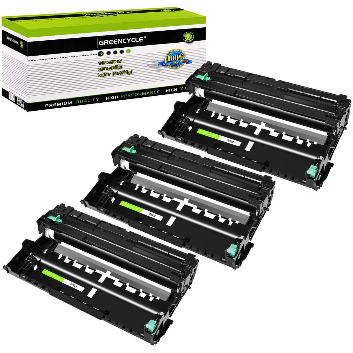 GREENCYCLE GREENCYCLE DR820 toner cartridge 3 pack black — product photo
