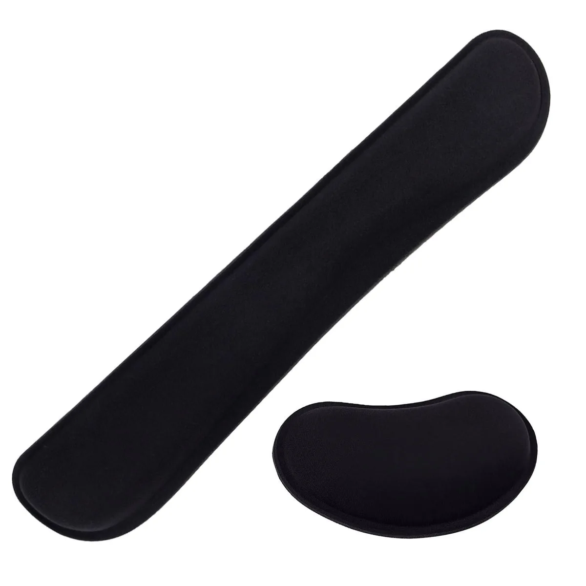 Keychron Ergonomic Memory Foam Wrist Rest Set Black 17.32 x 3.3 in — product photo