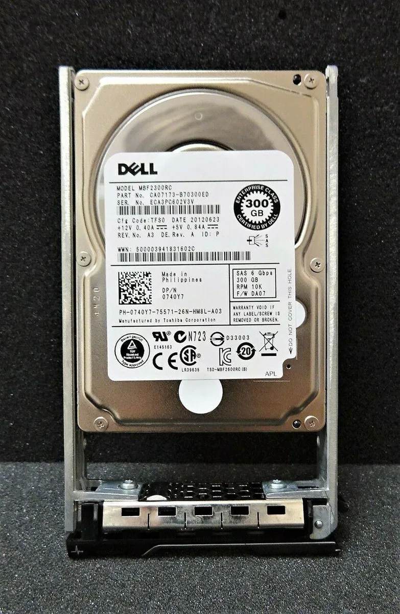 DELL DELL Toshiba 0740Y7 300GB 10000RPM 2.5" SAS 6G HDD — product photo