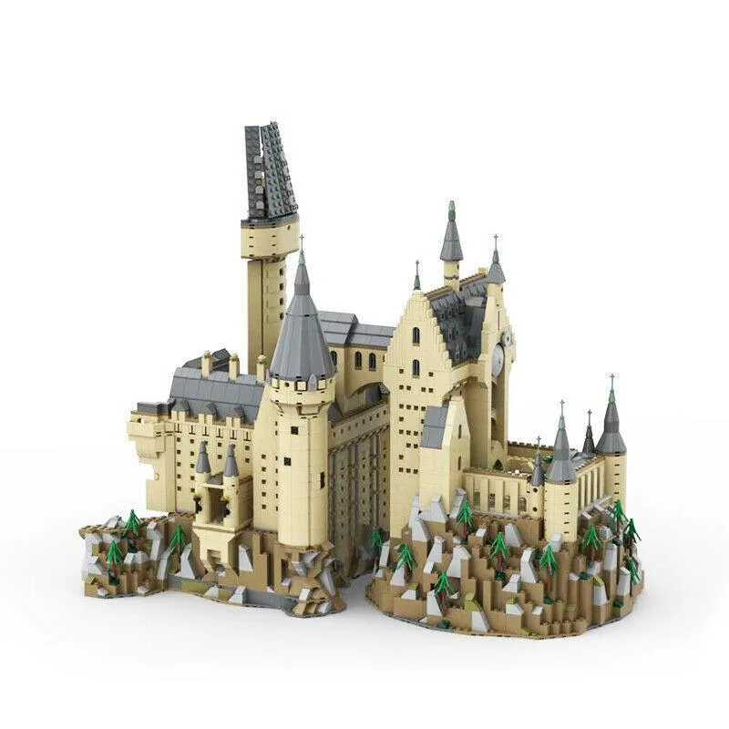 Colourful plastic brick extension set for castle 71043