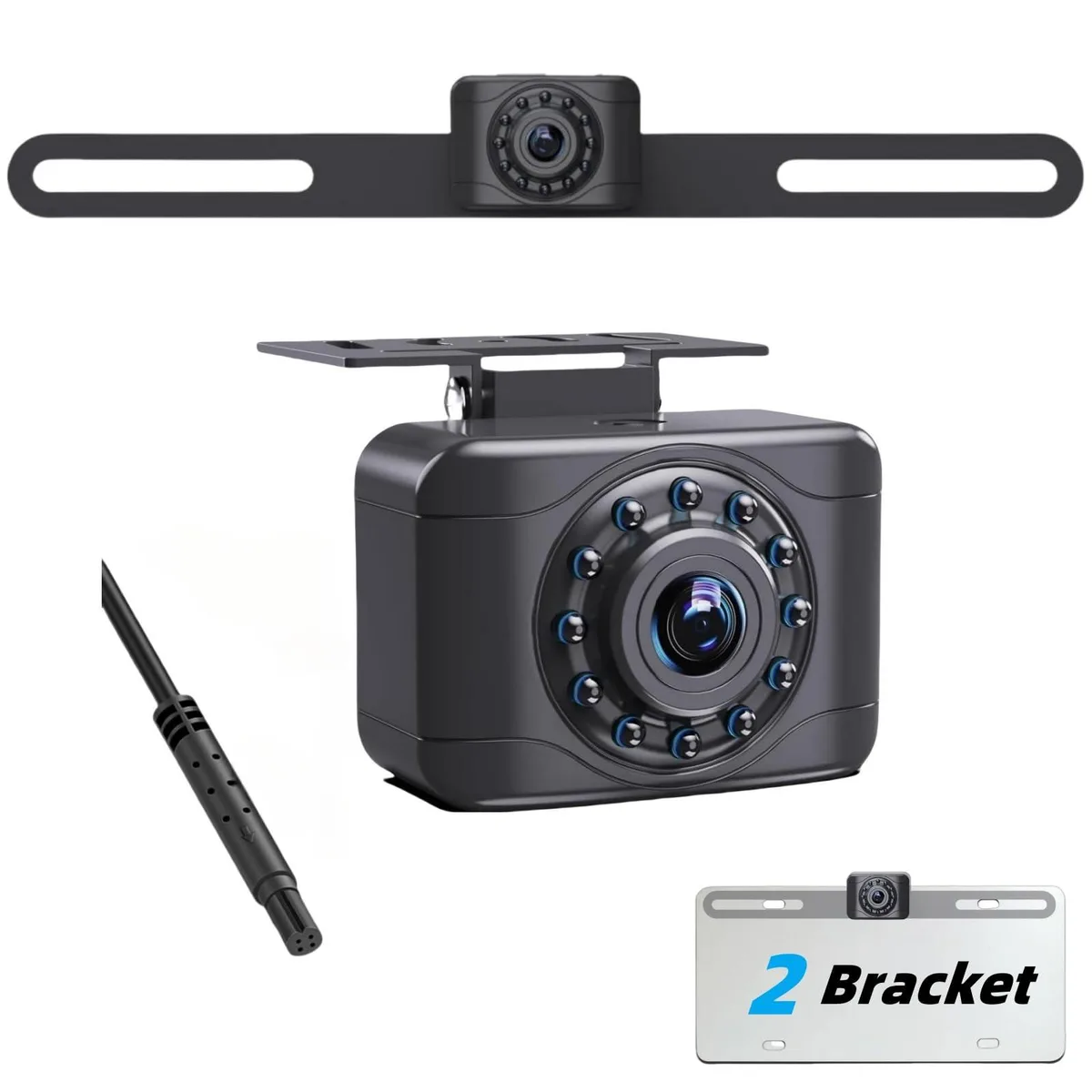 Barrow Mods Barrow Mods Epronic X1P HD Backup Camera License Plate Rear View Camera 2 in 1 Accessories — product photo