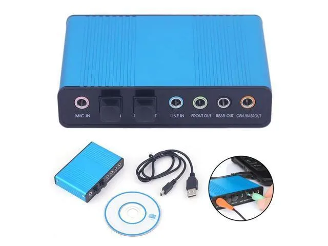 LORDWORLD LORDWORLD USB 6 Channel 5.1 / 7.1 Surround Sound Card — product photo