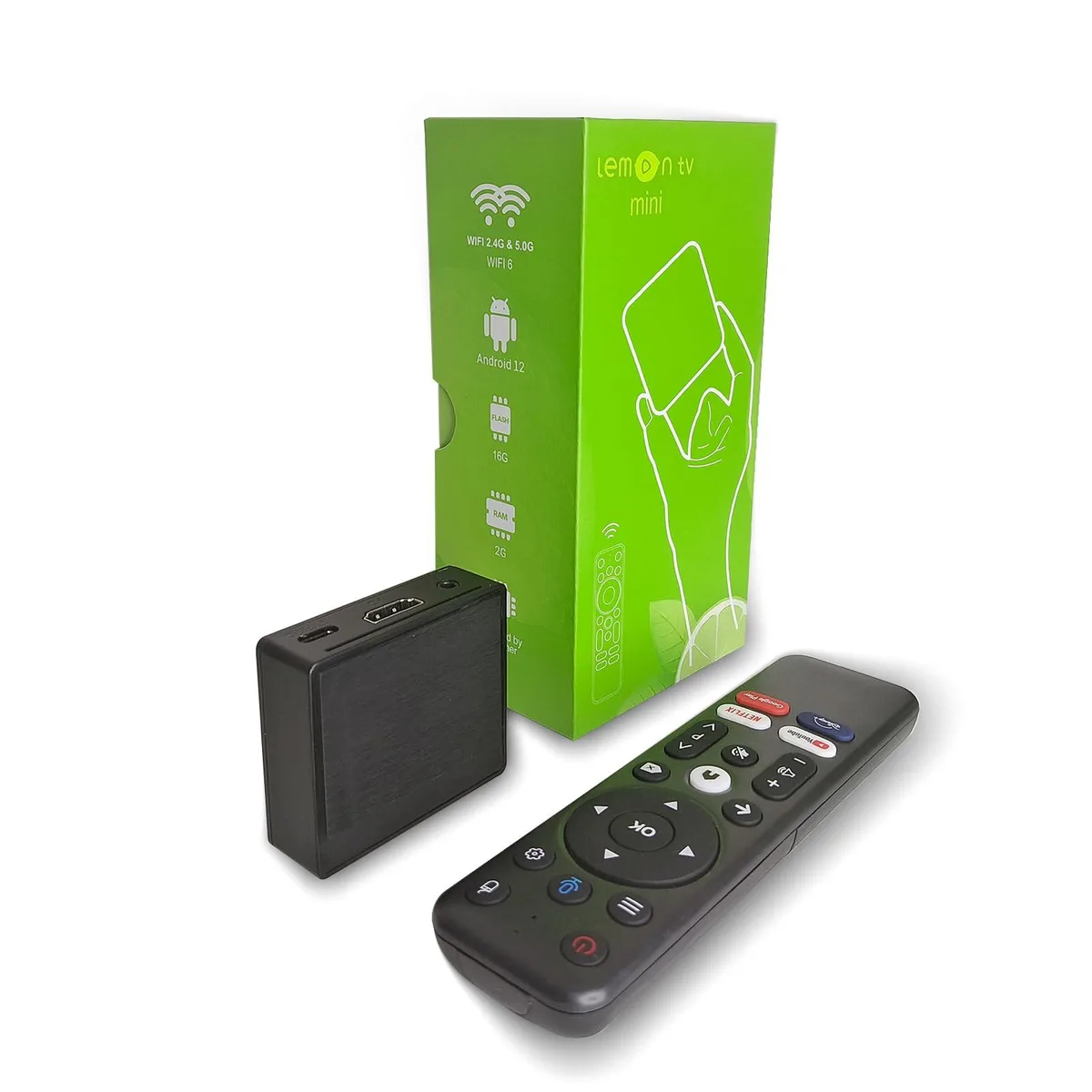 Panasonic Lemon TV Mini Set-Top Box 2GB 16GB H618 Android 12.0 4K WiFi6 BT5.4 — product photo