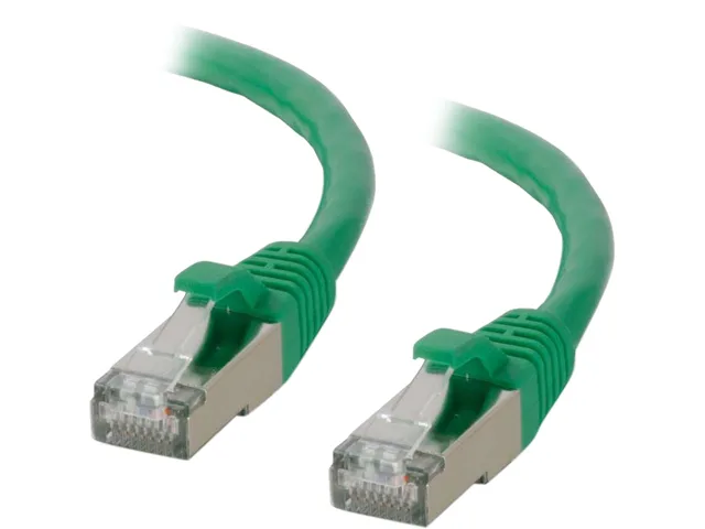 Cables To Go Cables To Go 00840 30 ft Cat6 shielded network ethernet cable green — product photo