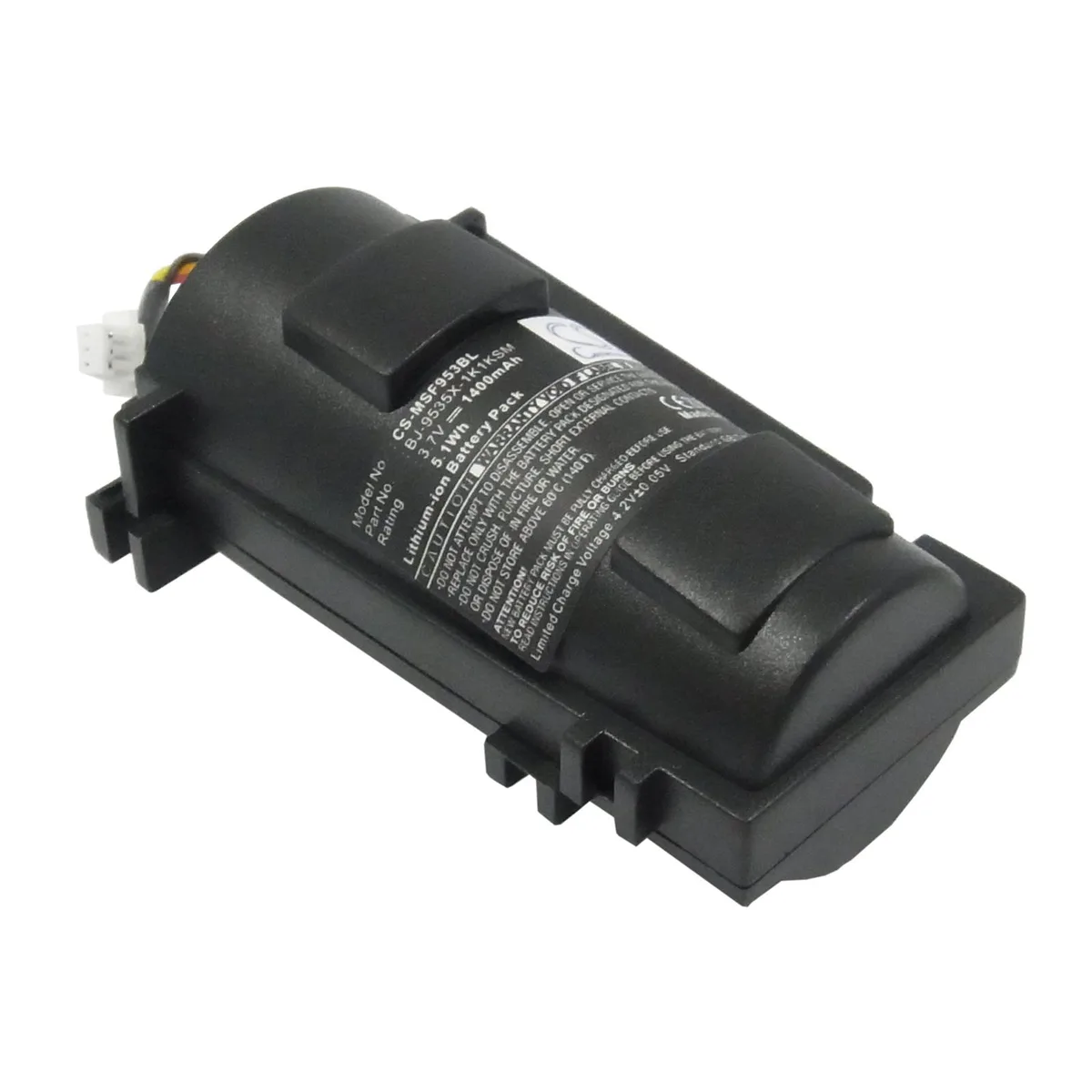 Centenex Electronics Centenex Electronics DS-CS-MSF953BL barcode scanner battery 1.4 Ah Li-ion black — product photo