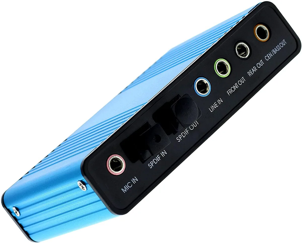 Thinkstar Thinkstar USB 2.0 External Sound Card 5.1 Blue — product photo