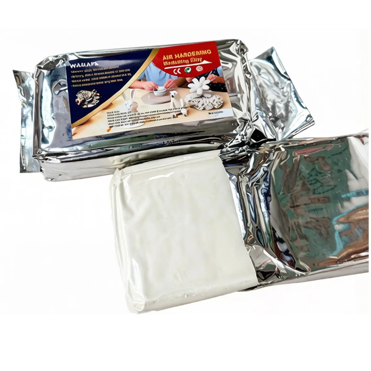  WABAFL 2 lb White Air Hardening Clay — product photo