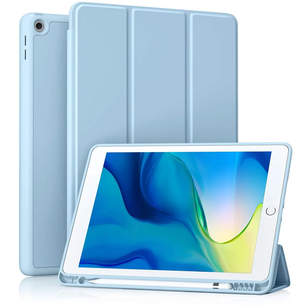  Speck A2602 iPad 10.2 inch case with pencil holder sky blue — product photo