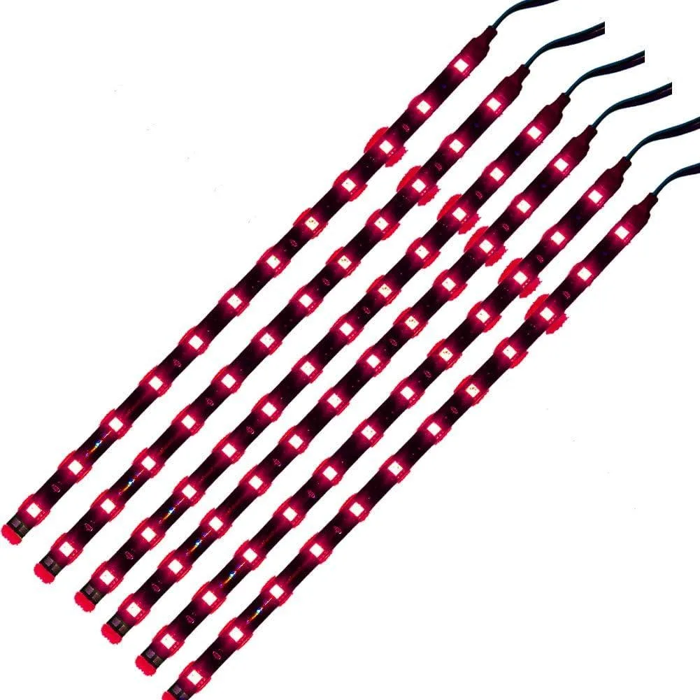 BFKK BFKK 12 V waterproof LED strip 12 in 12 LED red pack of 6 — product photo