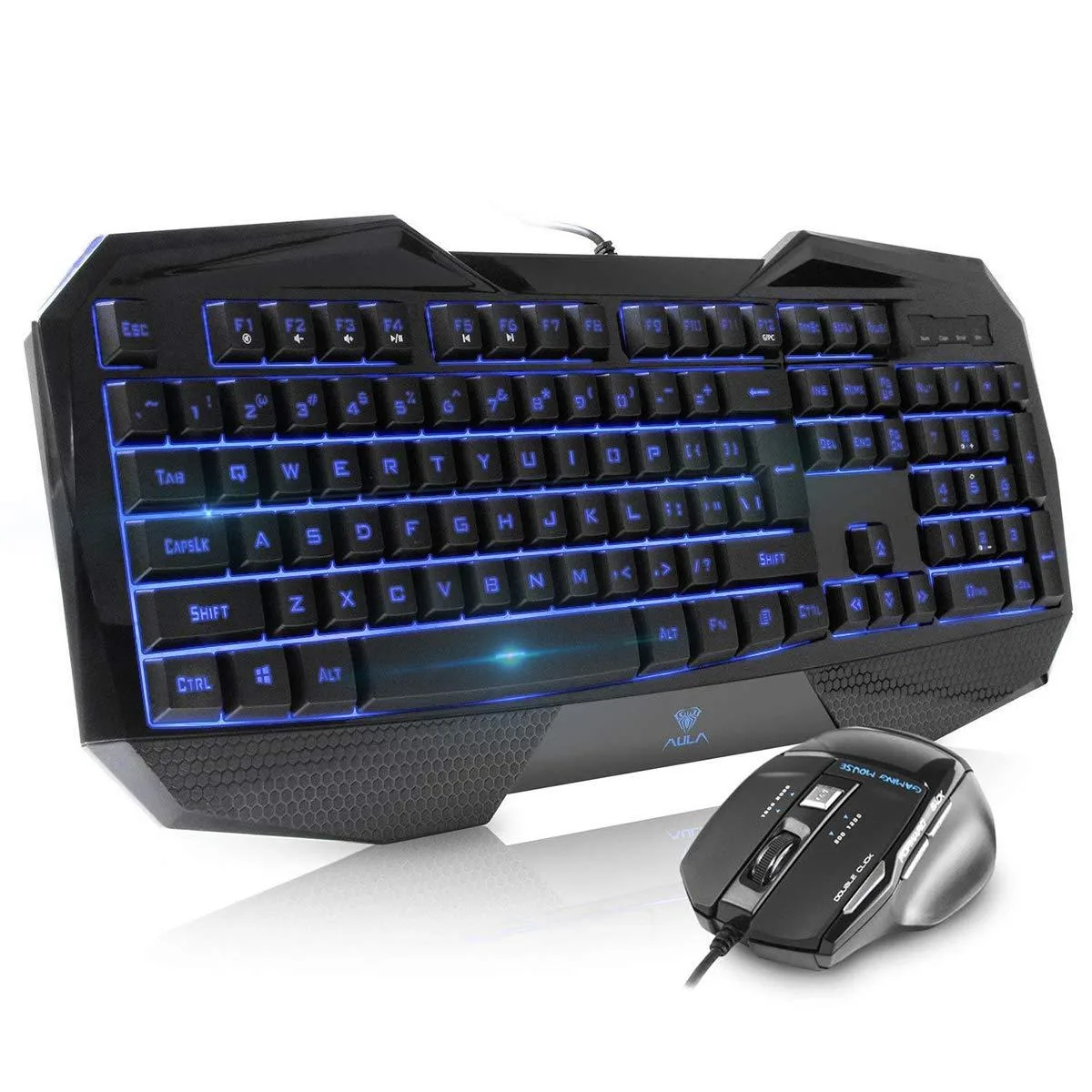  Redragon SI-859 SI-928 Crossfire II Gaming Keyboard Mouse Combo 104 Keys USB Wired Black — product photo