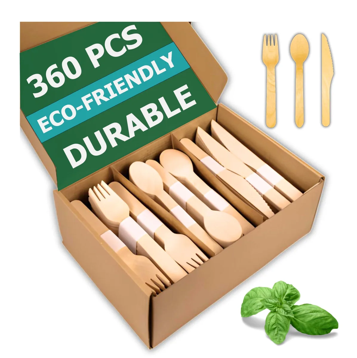  OXO SFK120 360-Piece Wooden Cutlery Set — product photo