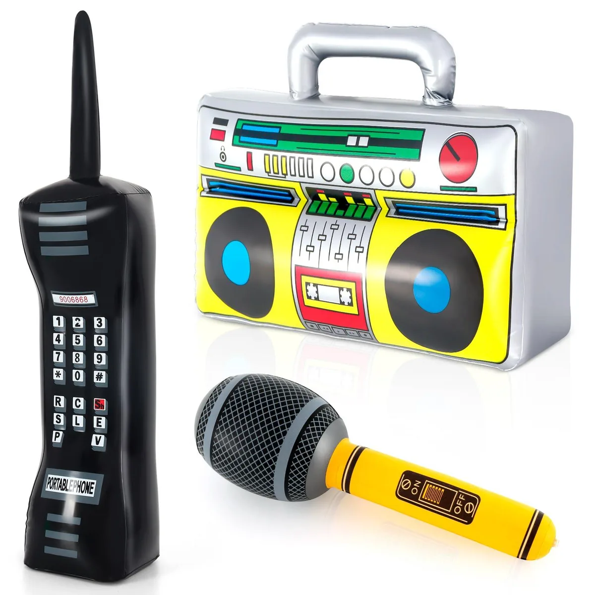 jWIN YO2647 Inflatable Boombox Set with Microphone & Phone — product photo