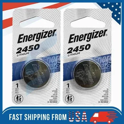 NShi NShi Energizer CR2450 3V Lithium Coin Cell 2 Pack Expiry 03/2032 — product photo