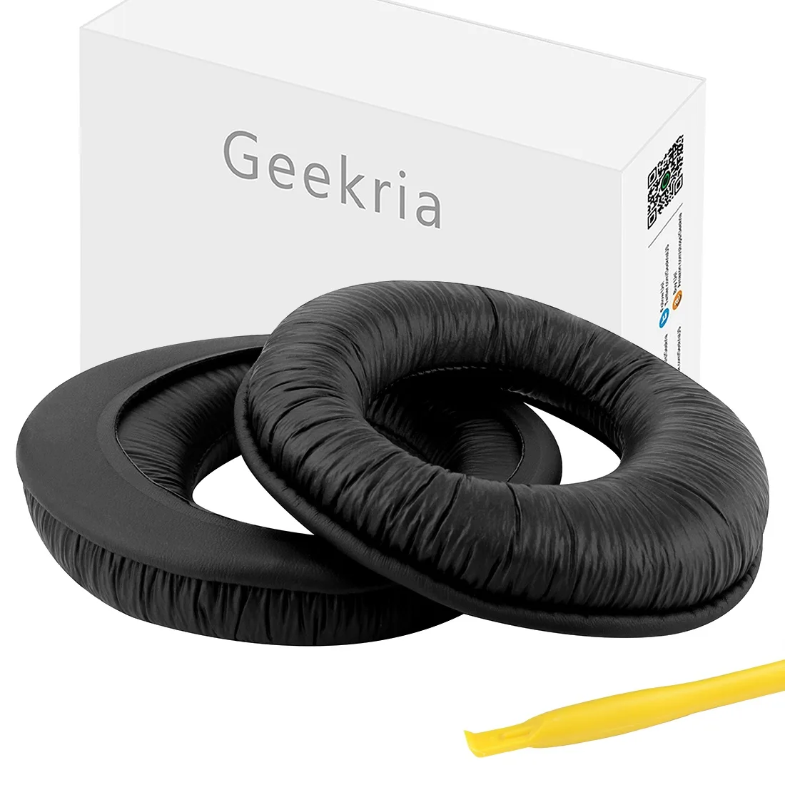 Geekria Geekria QuickFit Leatherette Ear Pads for Sony MDR-RF/DS/XD (Black) — product photo